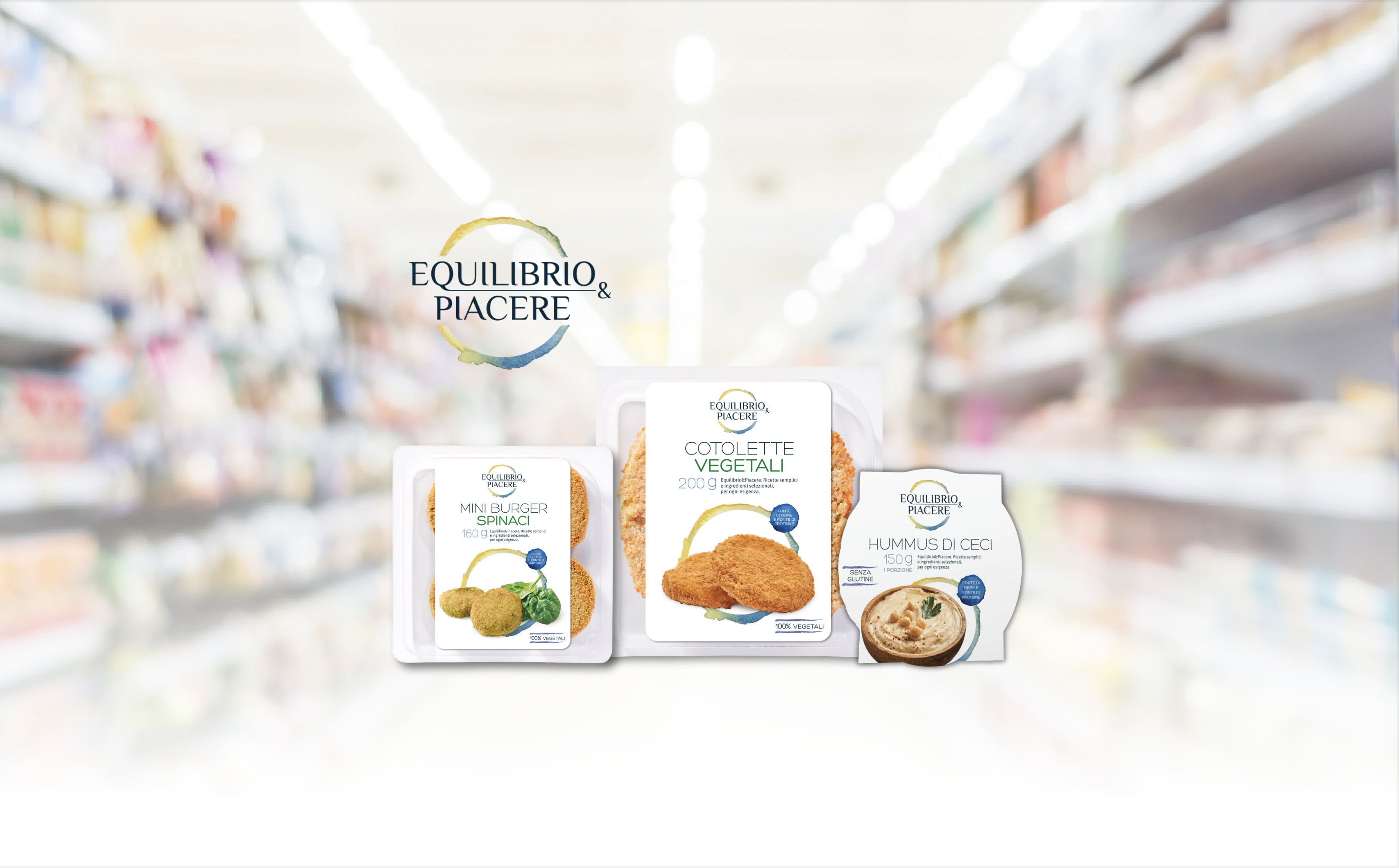 Groupage di prodotti vegetali della linea Equilibrio&Piacere